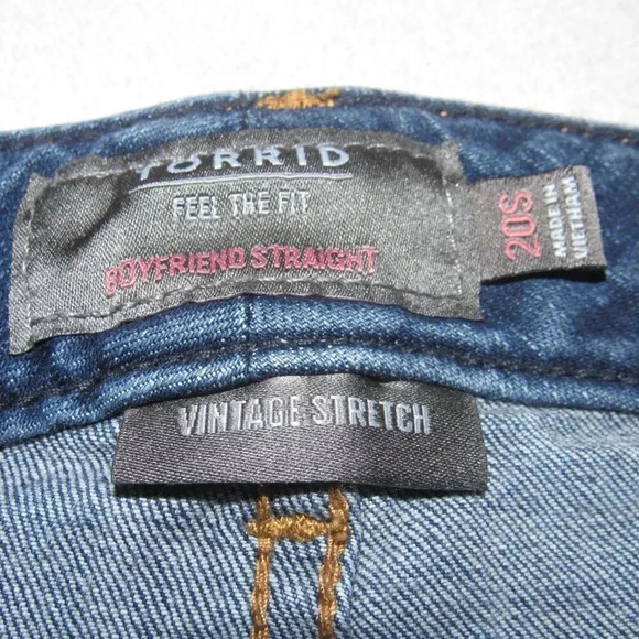 TORRID Boyfriend Straight Vintage Stretch Plus Size Jeans Size 20S - Picture 5 of 6